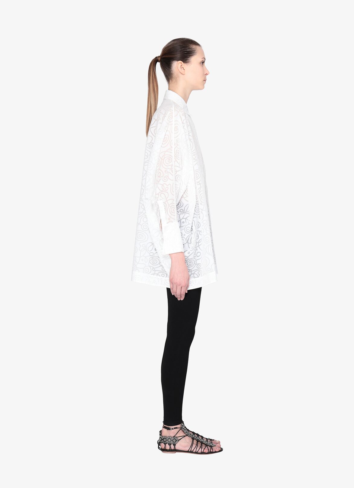 SHIRT SPIRALE WHITE ALAÏA WHITE  SHIRT SPIRALE WHITE